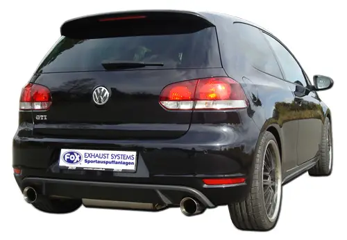 Sale Fox Duplex Auspuff Sportauspuff Komplettanlage für VW Golf VI GTI - 1K