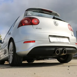 Preiswert Fox Auspuff Sportauspuff mittig für VW Golf V - R32 3.2l 184kW ohne Klappe