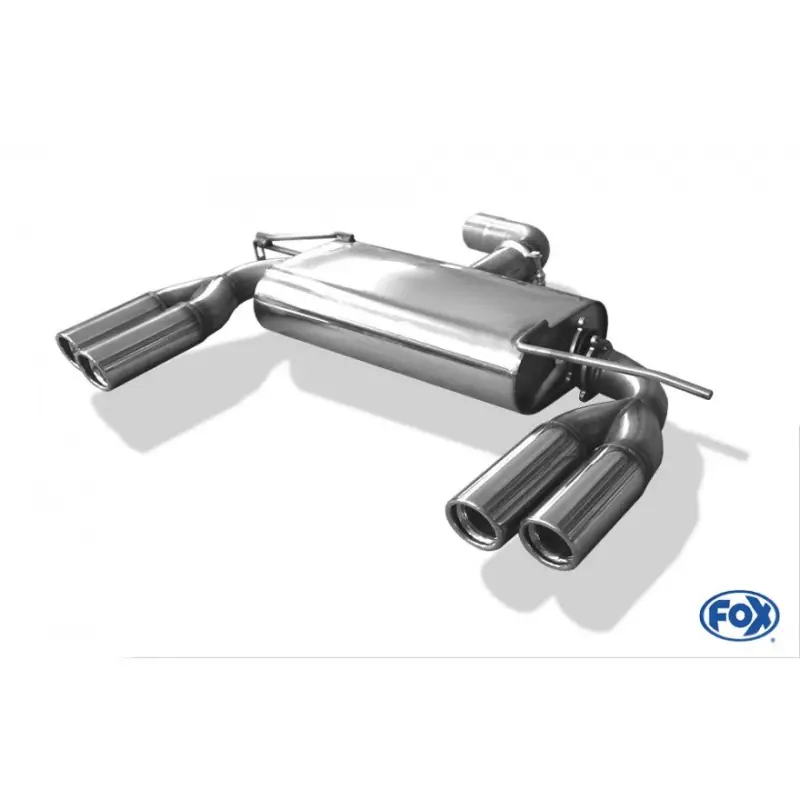 Zertifiziert Fox Duplex Auspuff Sportauspuff für Seat Altea 5P1 1.4l TSI 92kW 1.8l TFSI 118kW