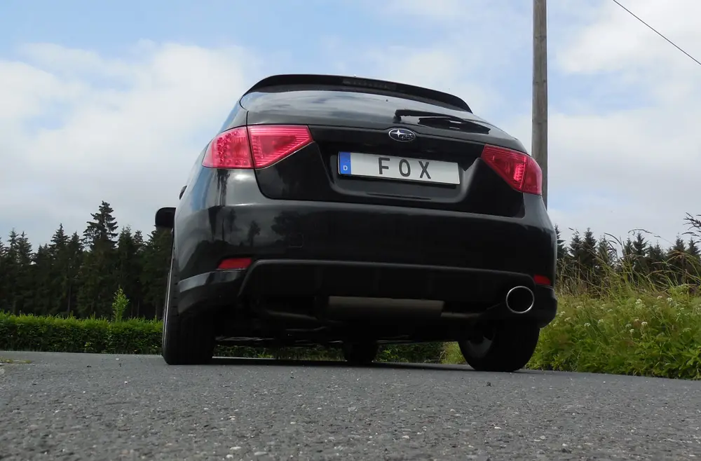 Solange Der Vorrat Reicht Fox Auspuff Sportauspuff Endschalldämpfer für Subaru Impreza GHD Schrägheck