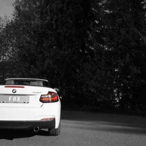 Fox Duplex Auspuff Sportauspuff Endschalldämpfer für BMW F23 220i Cabrio 2,0l Neue Ware