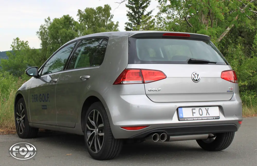 Beliebt Fox Auspuff Sportauspuff Sportendschalldämpfer für VW Golf 7 1.2l 1.4l 1.6l 2.0l