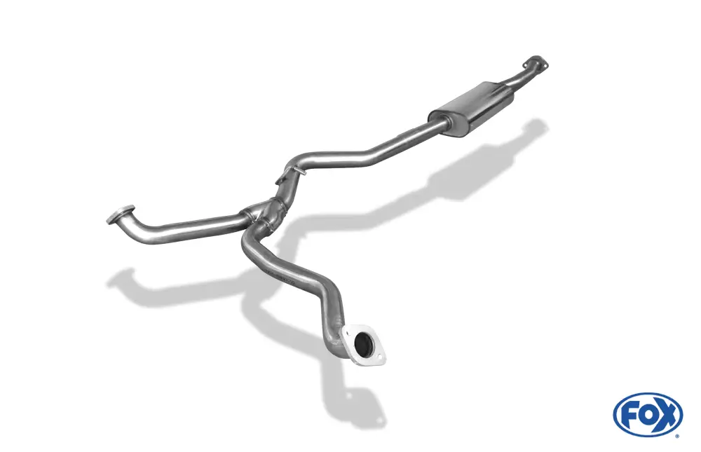 Aktuell Fox Vorschalldämpfer Auspuff Sportauspuff für Subaru Forester - SJ 2.0l 110kW