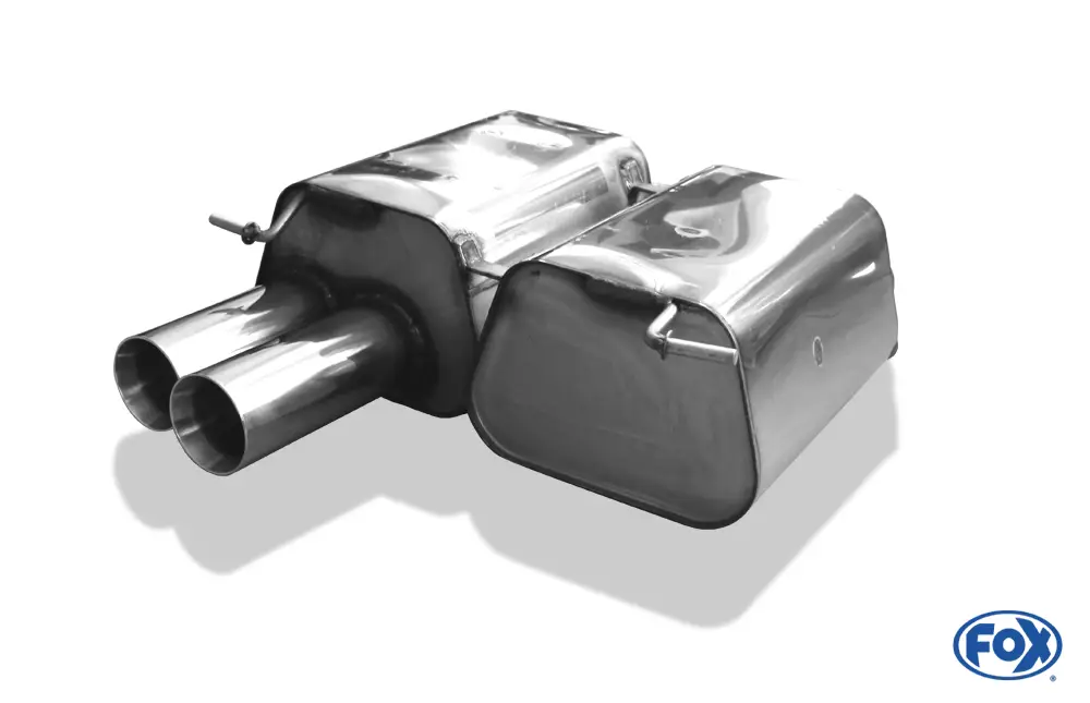 Billig Fox Auspuff Sportauspuff Endschalldämpfer für BMW E90/91 - 325i 3.0l 200kW