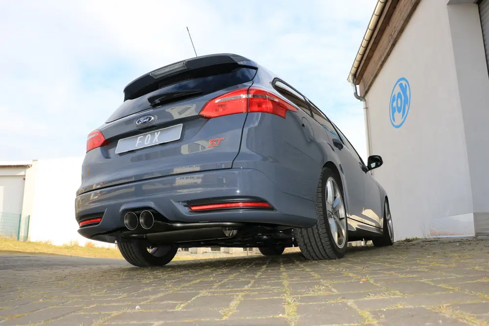 Saisonangebot Fox Auspuff Sportauspuff mittig für Ford Focus 3 Turnier / Kombi 2.0l