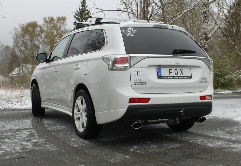 Top-Seller Fox Duplex Auspuff Sportauspuff für Mitsubishi Outlander III 4WD - GG/ GF
