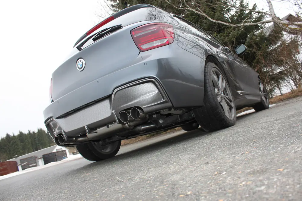 Solange Der Vorrat Reicht Fox Duplex Auspuff Sportauspuff Endschalldämpfer für BMW F20/21 M135i 3,0l