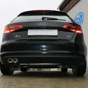 Saisonangebot Fox Auspuff Sportauspuff Sportendschalldämpfer für Audi A3 8V Sportback 1.4 TFSI