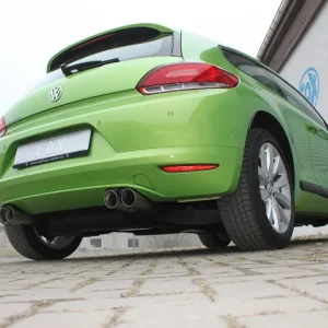 Sonderangebot Fox Duplex Auspuff Sportauspuff Endschalldämpfer für VW Scirocco III 2,0l TFSI