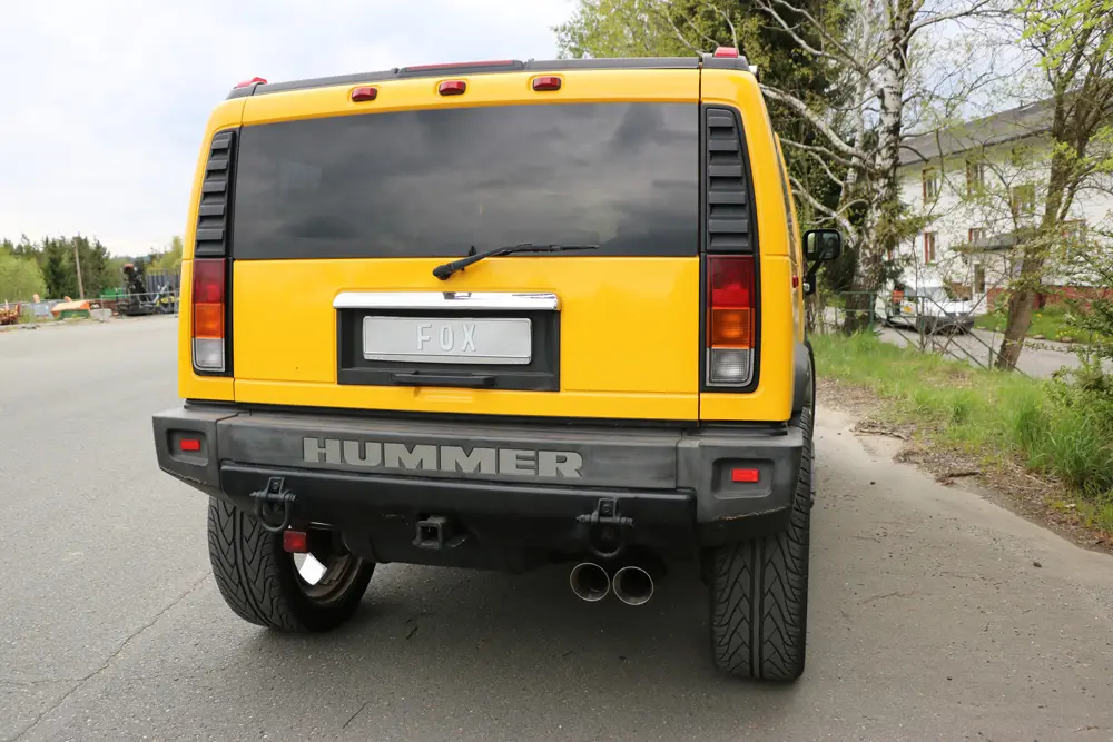 Fox Auspuff Sportauspuff Sportendschalldämpfer für Hummer H2 6.0l 236kW Meistverkauft