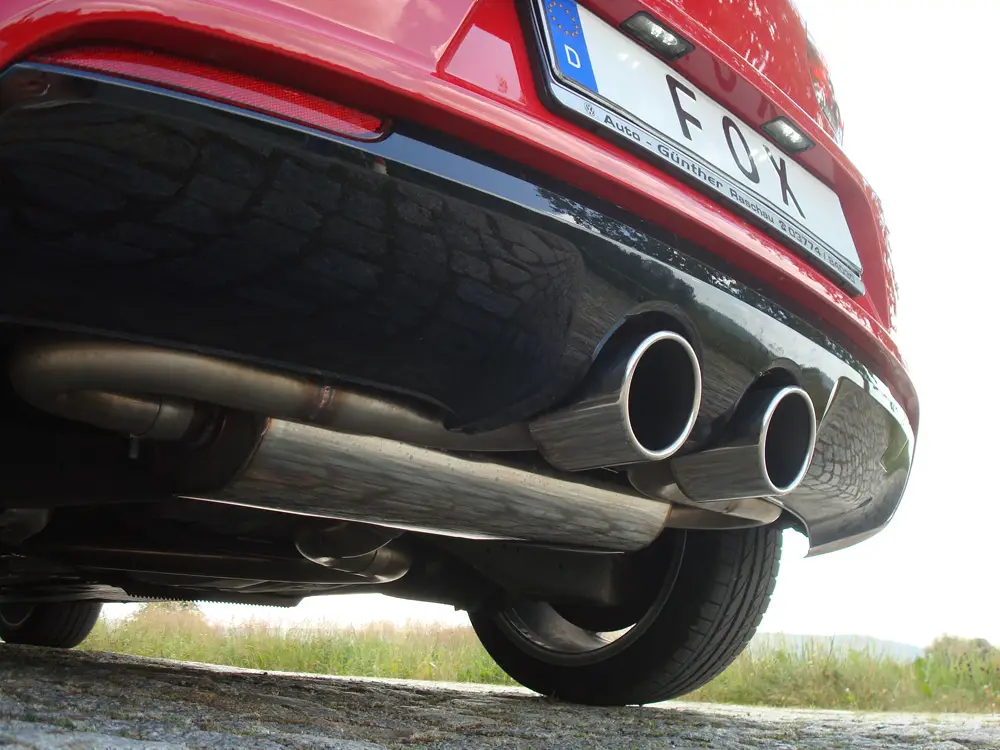 Neue Kollektion Fox Auspuff Sportauspuff für VW Golf VI R 4motion 2.0l 199kW ohne Klappe
