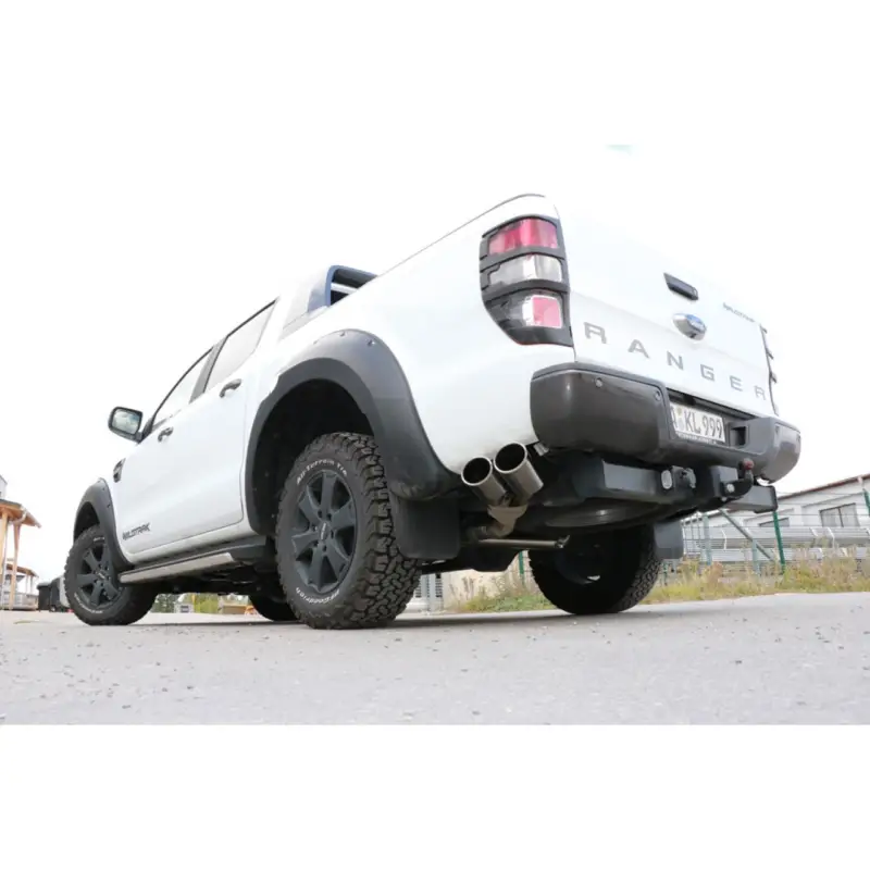Neuheit Fox Auspuff Sportauspuff Endschalldämpfer Sidepipe für Ford Ranger Doppelkabine