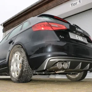 Fox Auspuff Duplex Sportauspuff Sportendschalldämpfer für Audi A3 8V Sportback Solange Der Vorrat Reicht