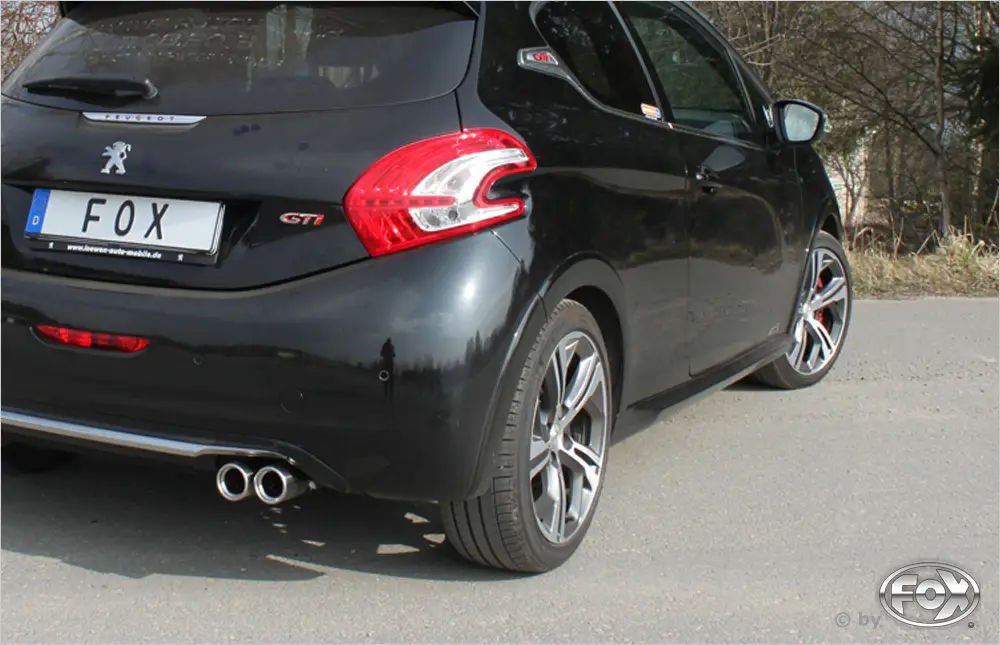 Beliebt Fox Auspuff Sportauspuff Endschalldämpfer für Peugeot 208 GTI 1.6l 147kW