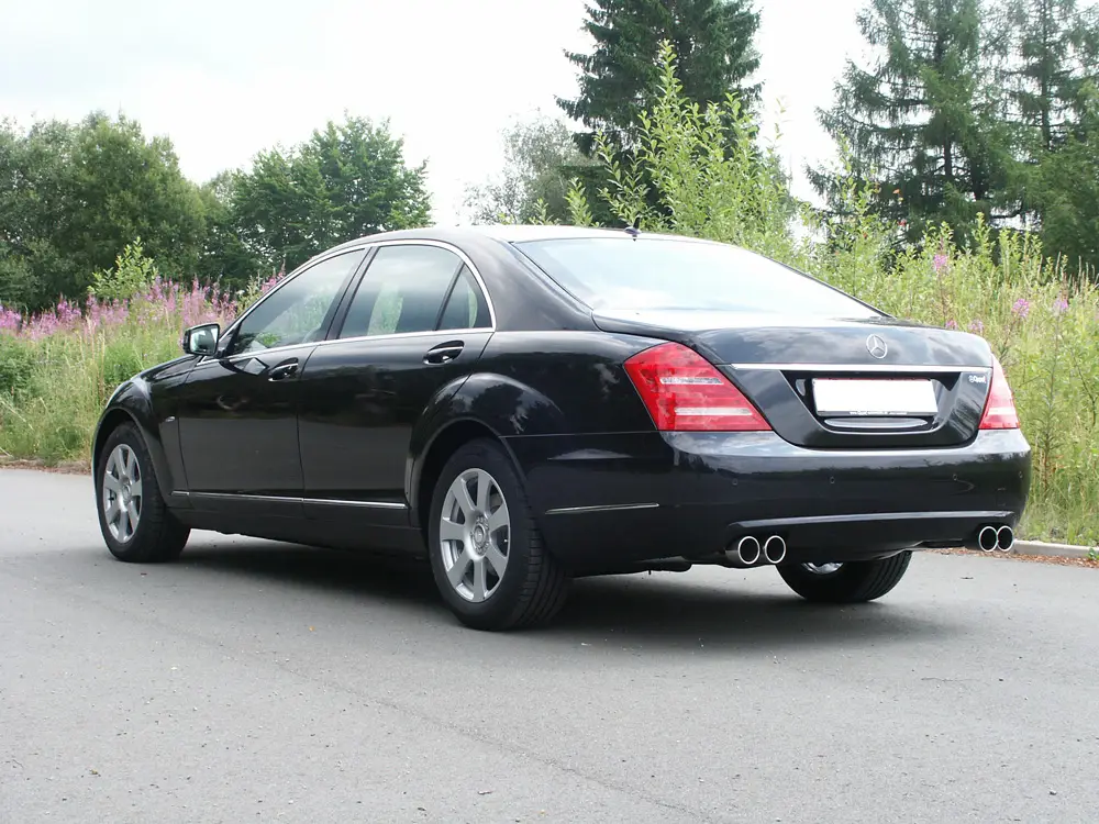 Neue Ware Fox Duplex Auspuff Sportauspuff für Mercedes S-Klasse W221/S221 3.5l 200kW