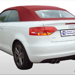 Fox Auspuff Sportauspuff Sportendschalldämpfer für Audi A3 8P Cabrio 1.4l 92kW Nur Für Kurze Zeit