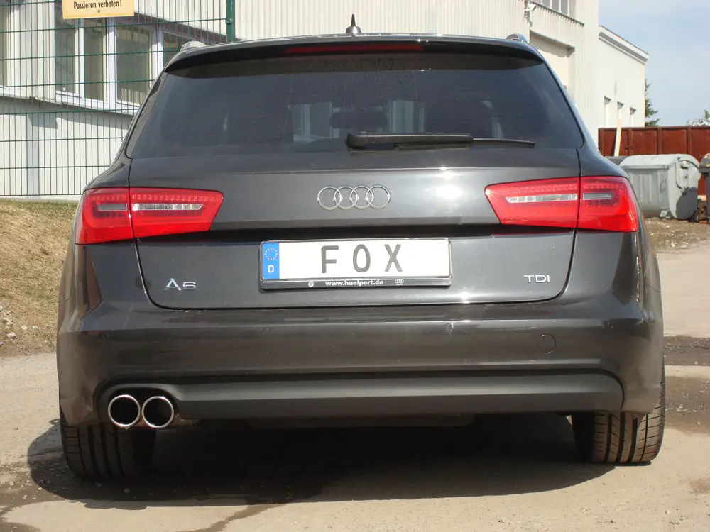 Top-Preis Fox Auspuff Sportauspuff für Audi A6 4G Limo/ Avant 2.0l TDI 100/120/130kW