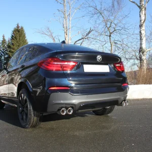 Fox Duplex Auspuff Sportauspuff Endschalldämpfer für BMW X4 F26 - 35i Echt