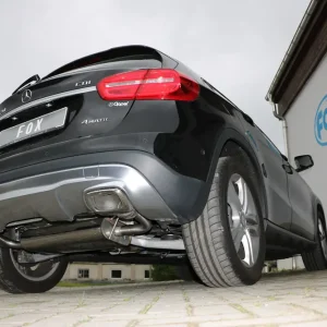 Preisknaller Fox Auspuff Sportauspuff Duplex Sportendschalldämpfer für Mercedes GLA X156