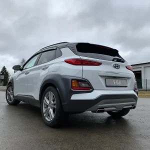 Nur Heute Fox Duplex Auspuff Sportauspuff Endschalldämpfer für Hyundai Kona 1.6l 130kW