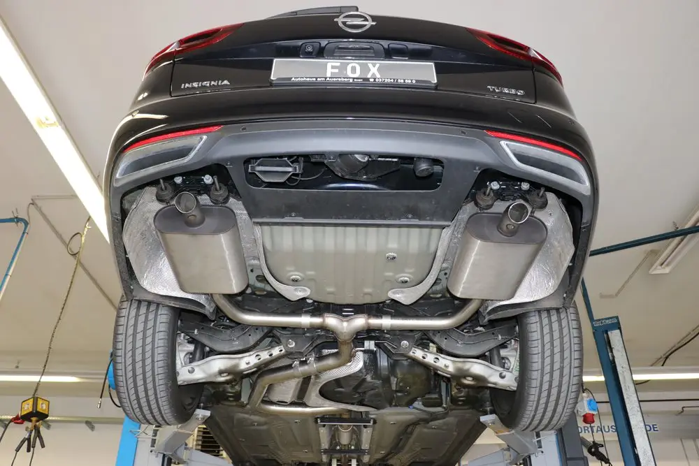 Sofort Bestellen Fox Duplex Sportauspuff Sportendschalldämpfer für Opel Insignia B Tourer 1,6l