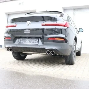 Zertifiziert Fox Duplex Auspuff Sportauspuff Endschalldämpfer für BMW X4 G02 2.0l 135kW 2018-