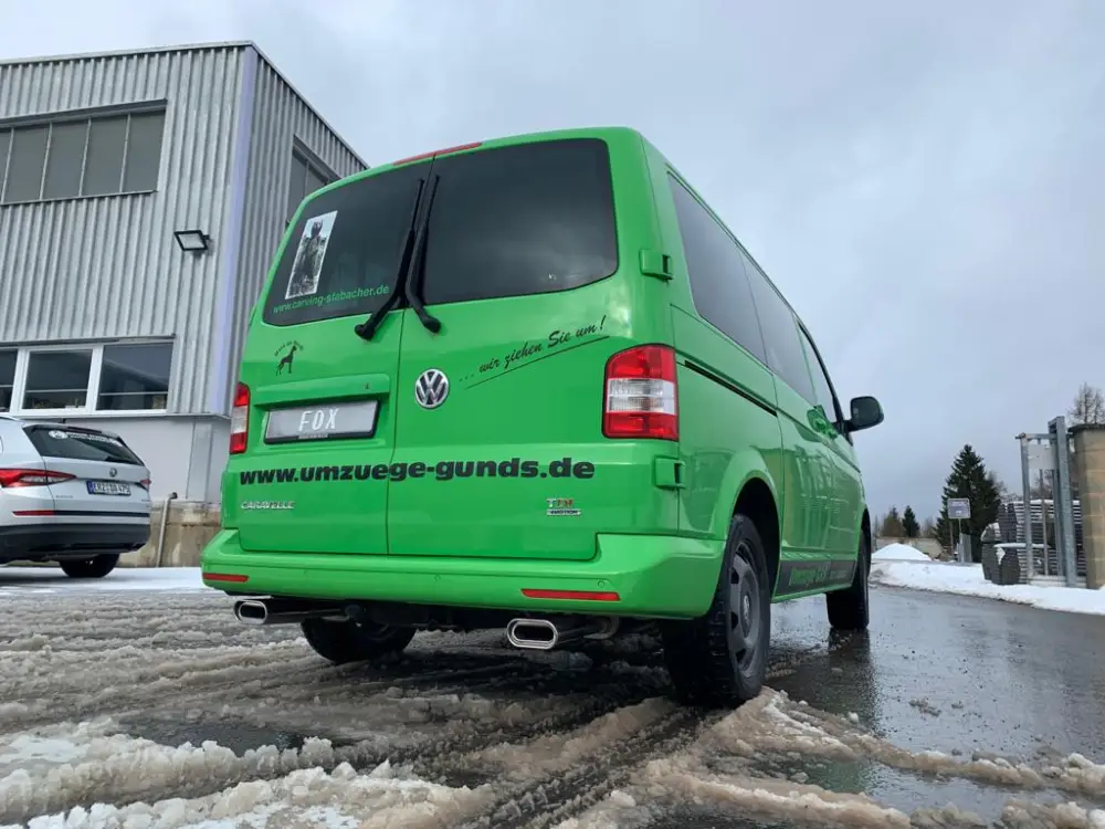 Schneller Versand Fox Duplex Sportauspuff Endschalldämpfer für VW T5/ T6 Facelift 4motion 2.0 3.2