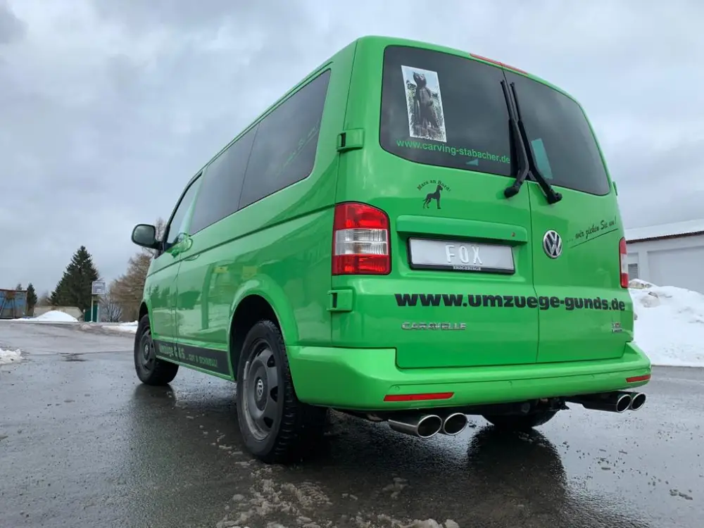 Begrenztes Angebot Fox Duplex Sportauspuff Endschalldämpfer für VW T5/ T6 Facelift 4motion 2.0 3.2