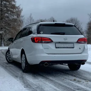 Neue Ware Fox Duplex Sportauspuff Komplettanlage für Opel Astra K Sports Tourer 1.6l Turbo
