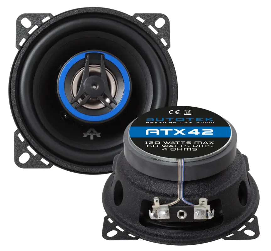AUTOTEK Koax-System 10cm Lautsprecher 2-Wege Koax 10cm ATX-42 240 Watt max.Paar Preisreduziert