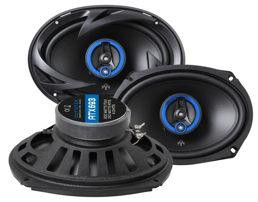 Geprüft AUTOTEK 3-Wege Triax 6x9" ATX-693 Triax Auto Lautsprecher 600 Watt Max.
