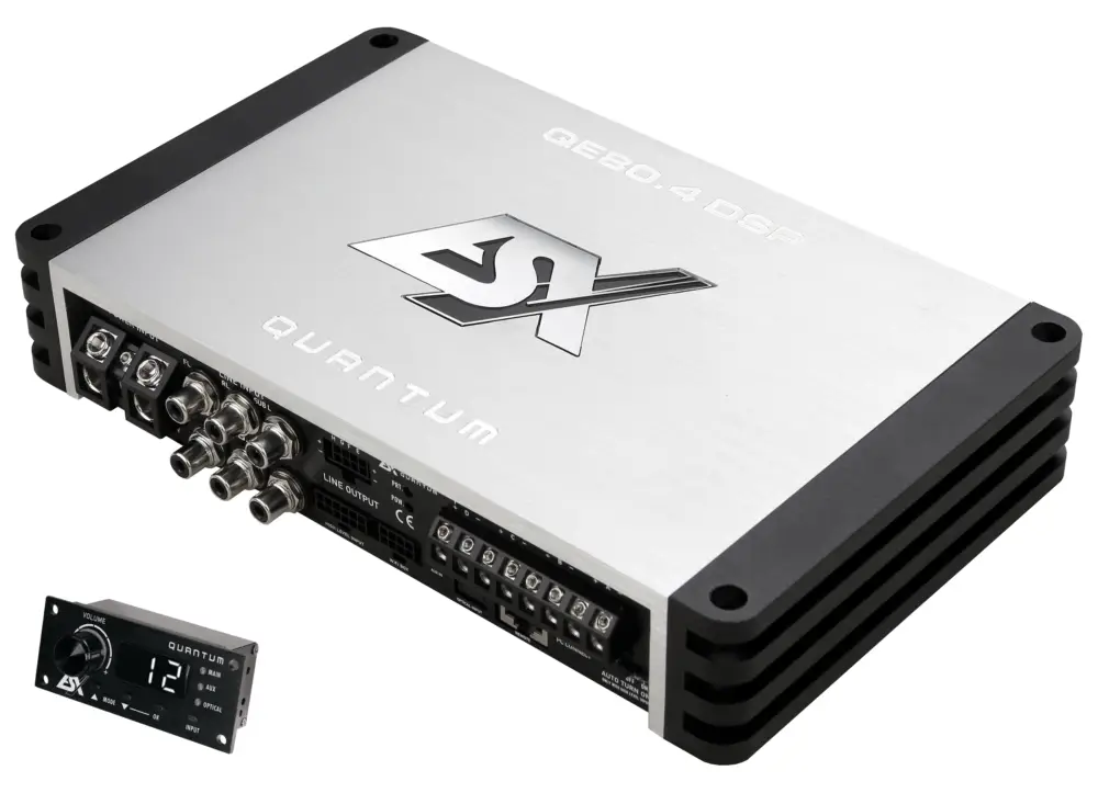 ESX 4-Kanal Verstärker mit DSP QUANTUM 4-KANAL AMP QE80.4DSP Beliebt