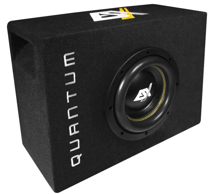 Rabatt ESX QUANTUM Bassreflex-Gehäusesub QXB8 Subwoofer 800W Basskiste Bass 20cm