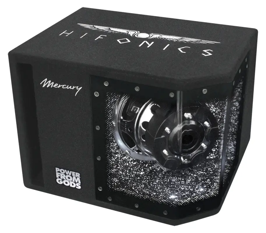 HIFONICS Mercury Bandpass-System 4Ohm 20 Cm Basskiste Bandpass Gehäuse MR-8BP Preisreduziert