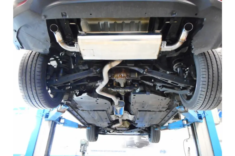 Fox Duplex Auspuff Sportauspuff Endschalldämpfer für Subaru Impreza GT7 AWD 2,0l Top-Seller