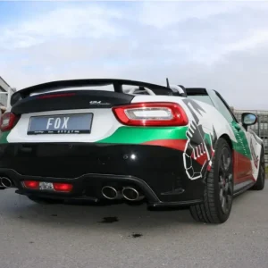 Fox Duplex Auspuff Sportauspuff Endschalldämpfer für Fiat 124 Spider Abarth 1,4l Bestpreis