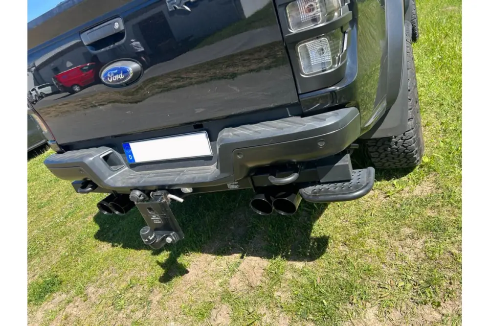 Neue Ware Fox Duplex Auspuff Sportauspuff Endschalldämpfer für Ford Raptor Doppelkabine