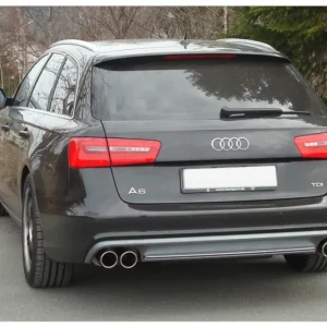 Bestpreis Fox Duplex Auspuff Sportauspuff Endschalldämpfer für Audi A6 4G 2,0l TFSI + 2.8l