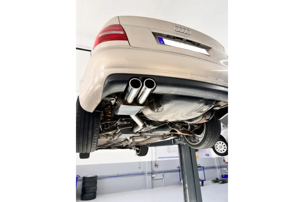 Angebot Fox Auspuff Sportauspuff Endschalldämpfer Komplettanlage für Audi S4 B5 2,7l