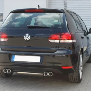 Neuheit Fox Duplex Auspuff Sportauspuff Komplettanlage für VW Golf VI 1.2l 1.4l 1.6l 2.0