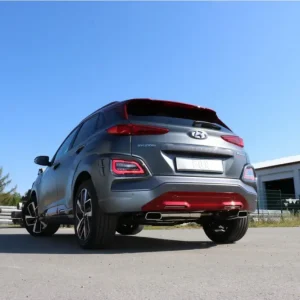 Nur Für Kurze Zeit Fox Duplex Auspuff Sportauspuff Komplettanlage für Hyundai Kona 2WD Ironman 1,6l