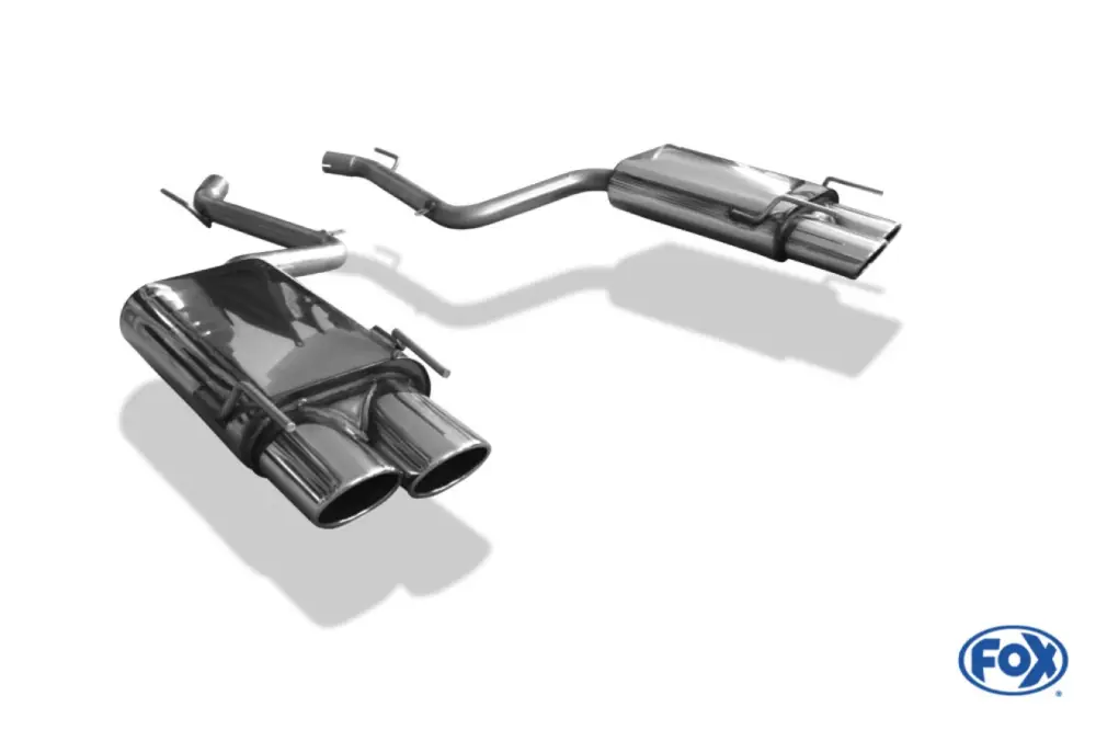 Neue Kollektion Fox Duplex Auspuff Sportauspuff Endschalldämpfer für Mercedes S-Klasse W221