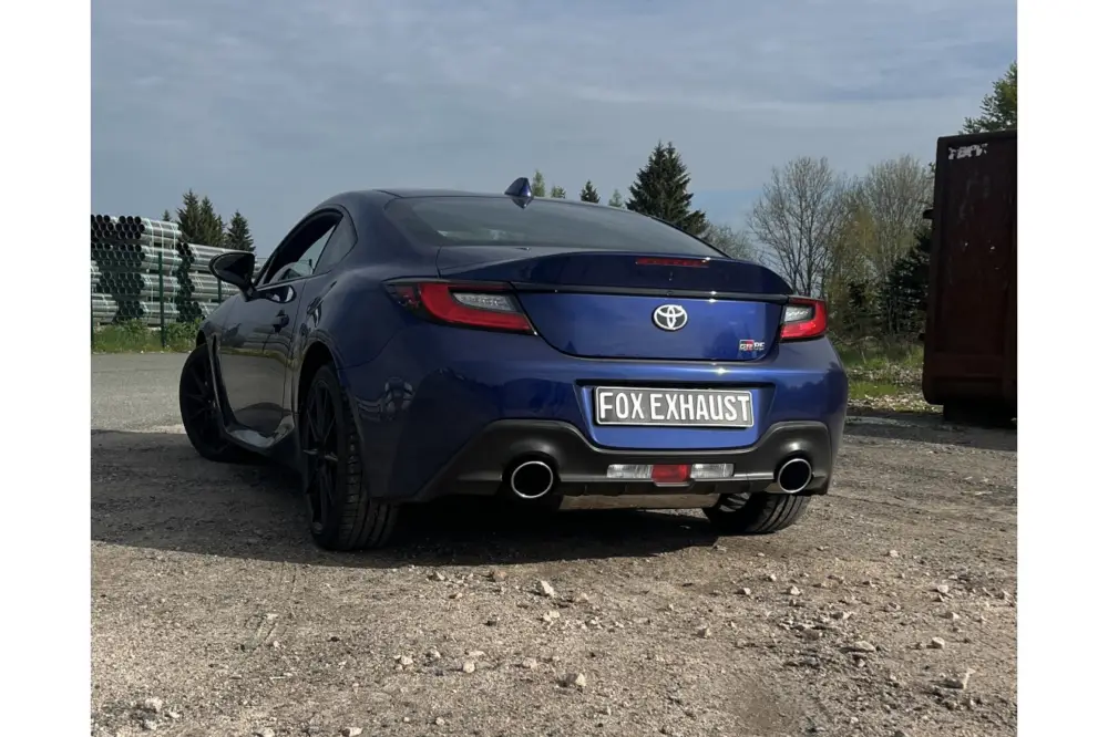 Wochenendangebot Fox Duplex Auspuff Sportauspuff Komplettanlage für Toyota GR86 2,4l 172kW