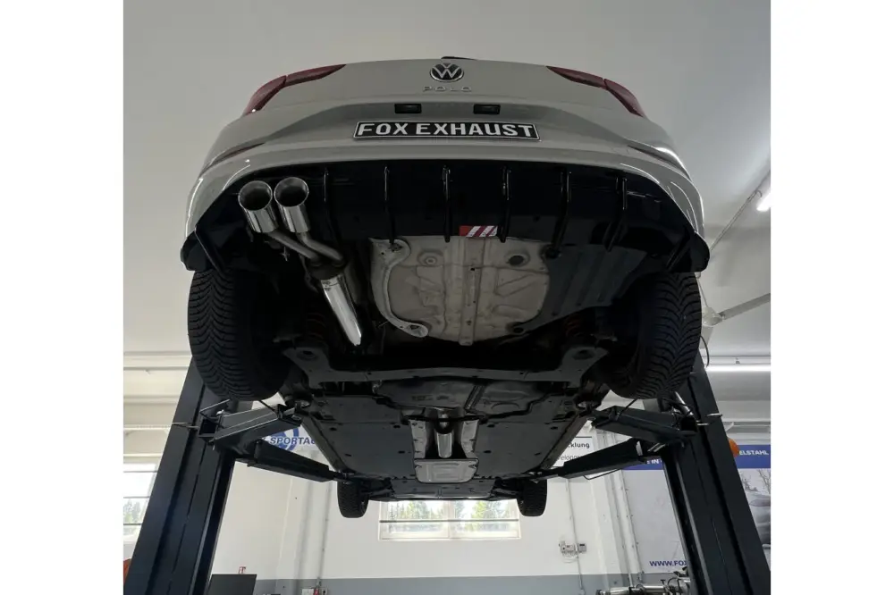 Finale Aktion Fox Auspuff Sportauspuff Komplettanlage für VW Polo AW Facelift 1,0l 55/70kW