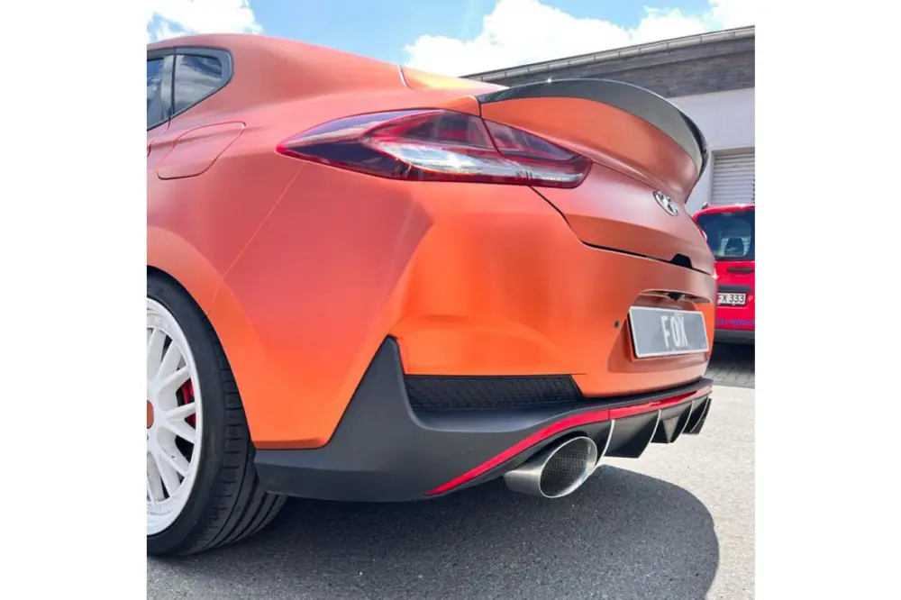 Preisreduziert Fox Duplex Endrohrpaar für Hyundai i30N Fastback Facelift auf Endschalldämpfer