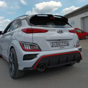 Fox Duplex Auspuff Sportauspuff Endschalldämpfer für Hyundai Kona N 2,0l 206kW Letzte Chance
