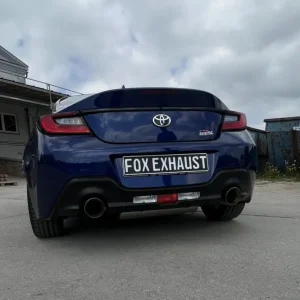 Begrenztes Angebot Fox Duplex Auspuff Sportauspuff Endschalldämpfer für Toyota GR86 2,4l 172kW
