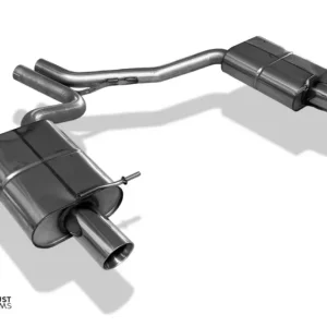 Versand Am Gleichen Tag Fox Duplex Auspuff Sportauspuff Endschalldämpfer für Audi A4 B7 1,8 2,0 2,0 2,4