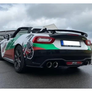 Fox Duplex Auspuff Sportauspuff Endschalldämpfer für Fiat 124 Spider Abarth 1,4l Neu Im Sortiment