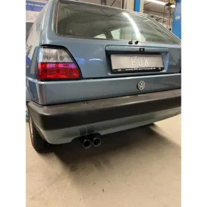 Fox Auspuff Sportauspuff Endschalldämpfer für VW Golf II 19E 1,0l 1,3l 1,6l 1,8l Neue Kollektion